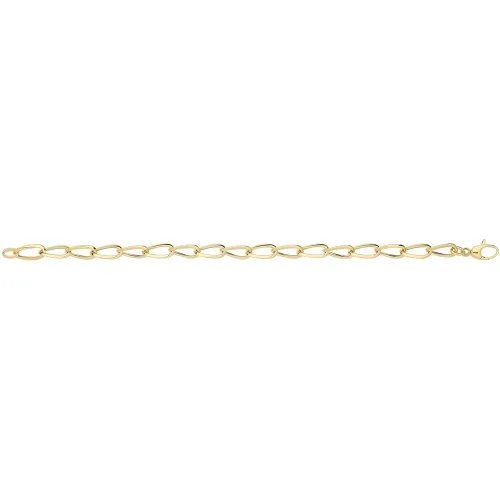 9Ct Yellow Gold Hollow Bracelet 2.90g